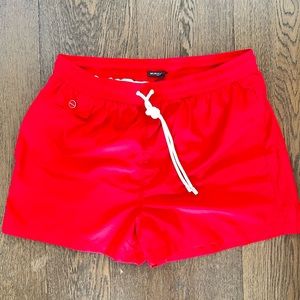 BNWT Mens Kiton Swim Shorts Large Red